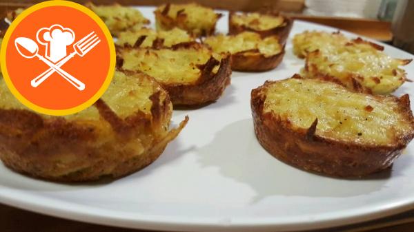 Muffin πατάτας με μανιτάρια